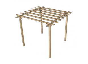 Zahradní pergola 3 x 3 m Dekorhome