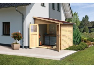Dřevěný zahradní domek BOMLITZ 238x181 cm Dekorhome