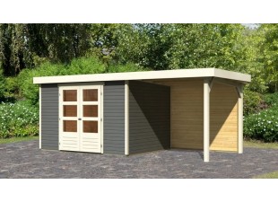 Dřevěný zahradní domek ASKOLA 5 s přístavkem 240 Dekorhome