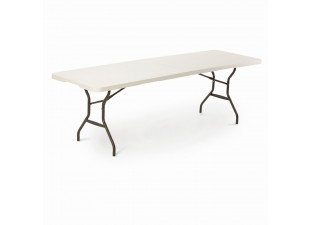Skládací stůl 244 cm bílá / černá Dekorhome