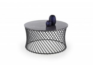 Konferenční stolek MINERWA šedý mramor / černá
