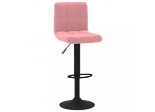 Barová židle samet / kov Dekorhome