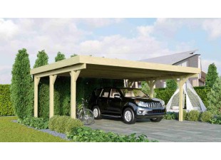 Dřevěný přístřešek / carport CLASSIC 1A Dekorhome