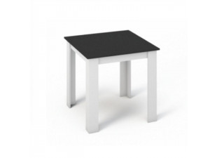 Jídelní stůl 80x80 KRAZ bílá / černá