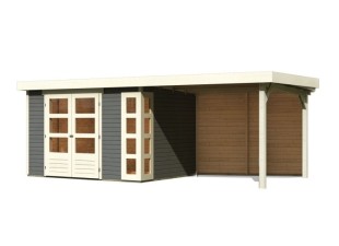 Dřevěný zahradní domek KERKO 5 s přístavkem 280 Dekorhome
