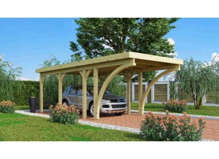 Dřevěný přístřešek / carport CLASSIC 2C Dekorhome