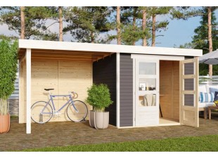 Dřevěný zahradní domek ASKOLA 3 s přístavkem 240 Dekorhome