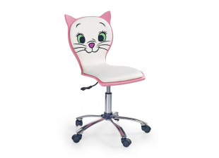 Dětská židle KITTY 2 bílá / růžová
