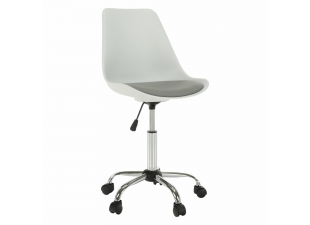 Kancelářská židle DARISA NEW bílá / šedá