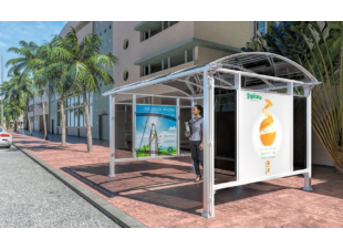 Autobusová zastávka / Kuřárna 3,3x2,5m stěny 6mm